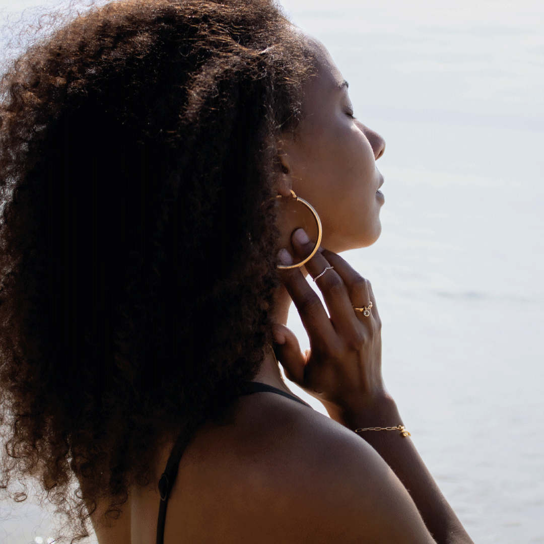 Créoles SEVILLA II – Plaqué or 18 carats | Assara Bijoux