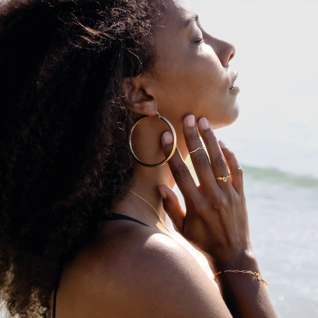 Créoles SEVILLA II – Plaqué or 18 carats | Assara Bijoux