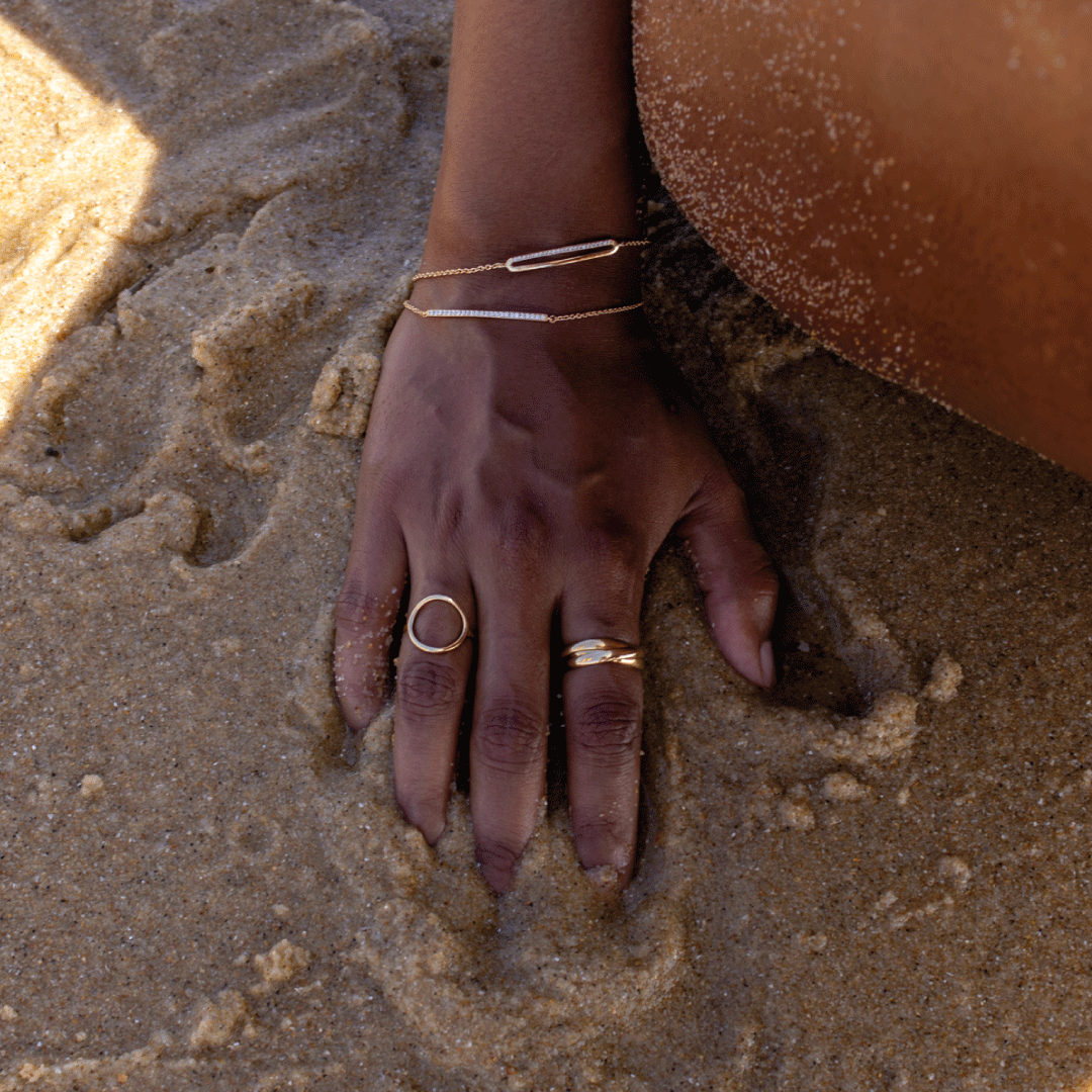 Bague Cercle – Plaqué or 18 carats | Assara Bijoux