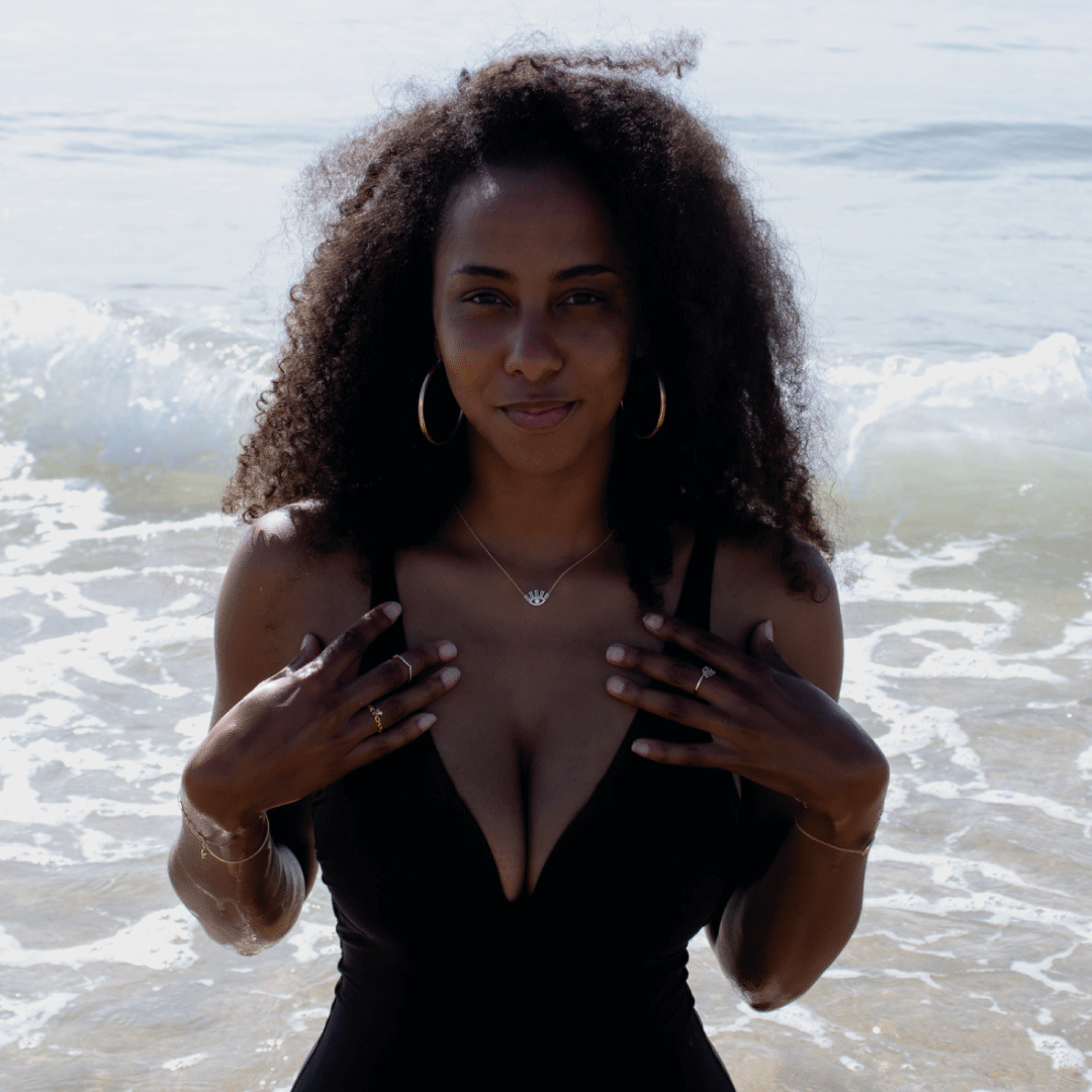 Collier Œil Plaqué Or 18 Carats & Zirconiums | Assara Bijoux