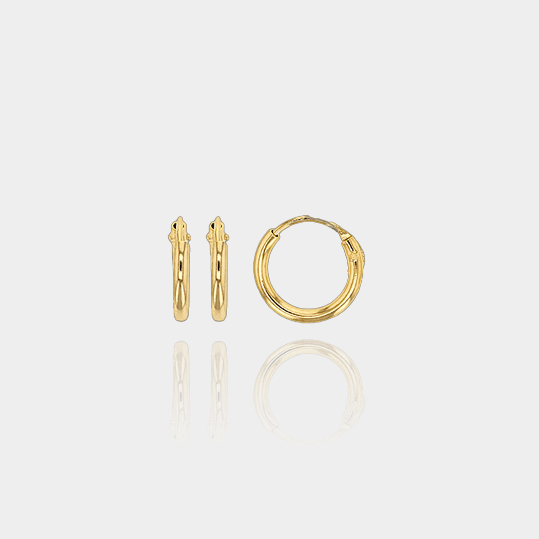 Mini créoles – Plaqué or 18 carats | Assara Bijoux