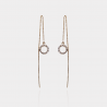 Fils d’Oreilles Cercle – Plaqué or 18 carats| Assara Bijoux
