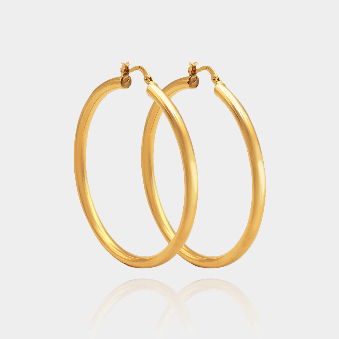 Créoles SEVILLA II – Plaqué or 18 carats | Assara Bijoux