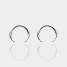 Puces d’Oreilles LUNE – Argent massif 925/1000 | Assara Bijoux
