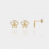 Puces d’Oreilles PAPILLONS – Plaqué or 18 carats | Assara Bijoux