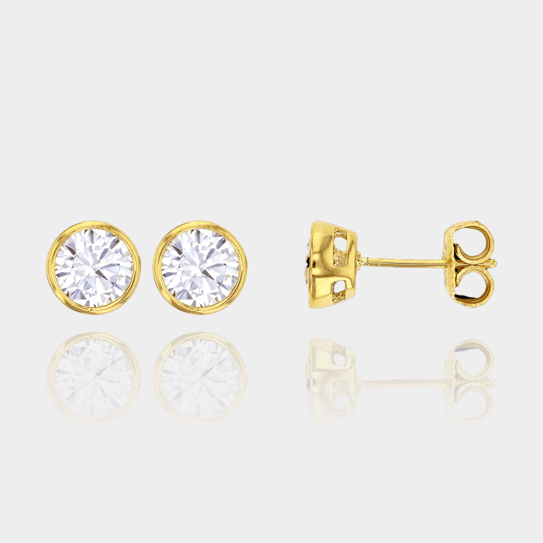 Puces d’Oreilles OXYDE – Plaqué or 18 carats | Assara Bijoux