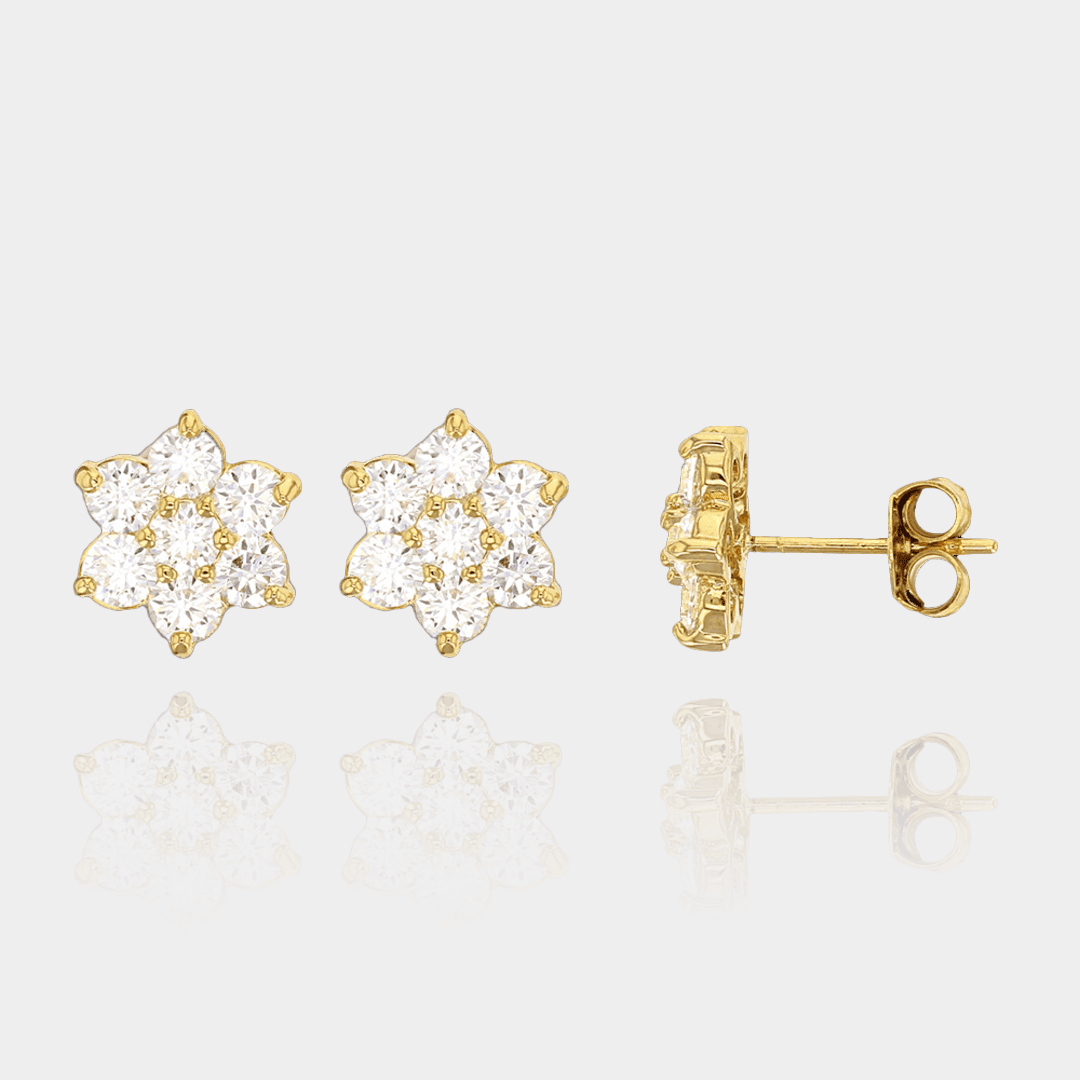 Puces d’Oreilles ÉTOILES – Plaqué or 18 carats | Assara Bijoux