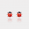 Puces Coccinelle – Argent massif 925/1000 | Assara Bijoux