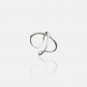 Bague X – Argent massif 925/1000 | Assara Bijoux