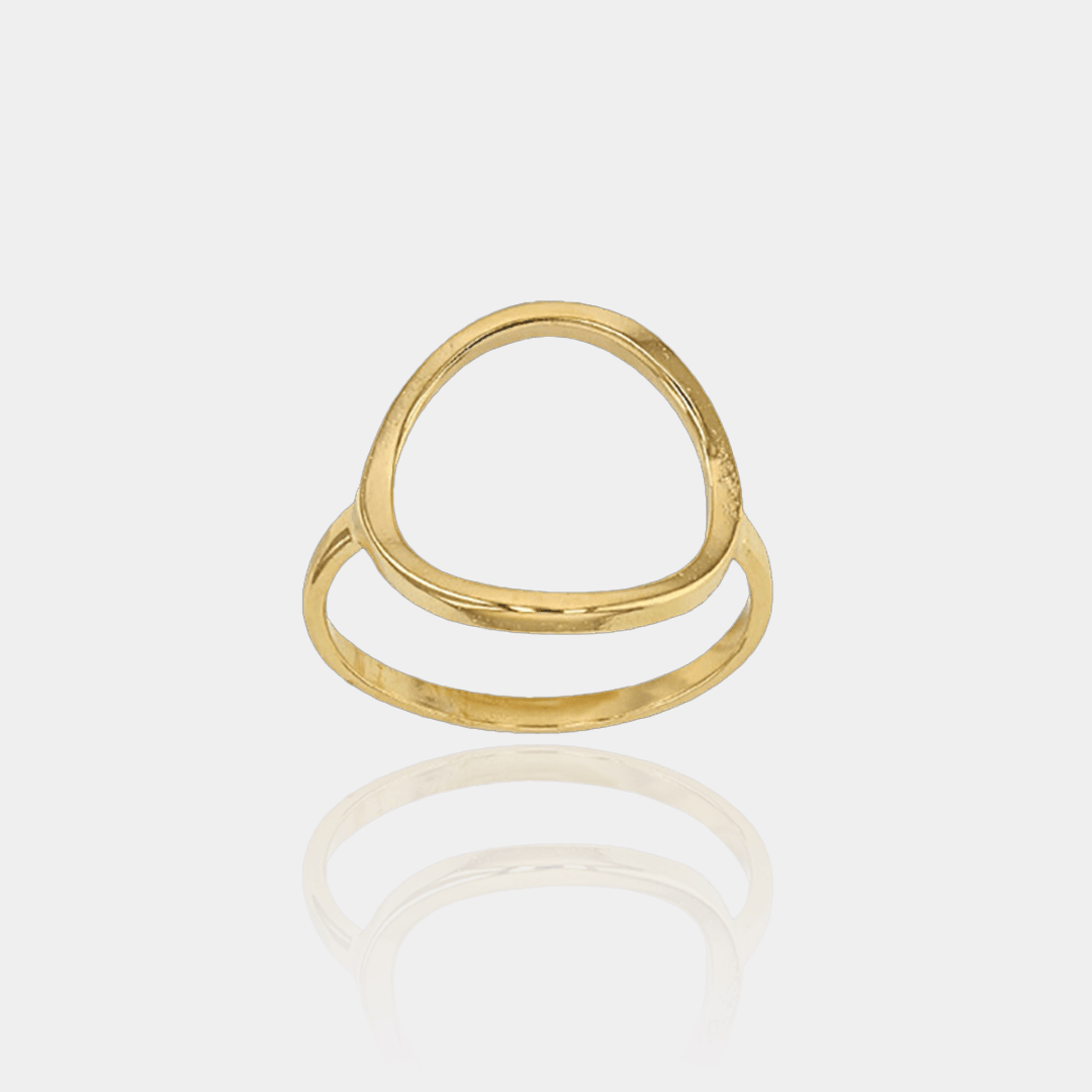 Bague Cercle – Plaqué or 18 carats | Assara Bijoux