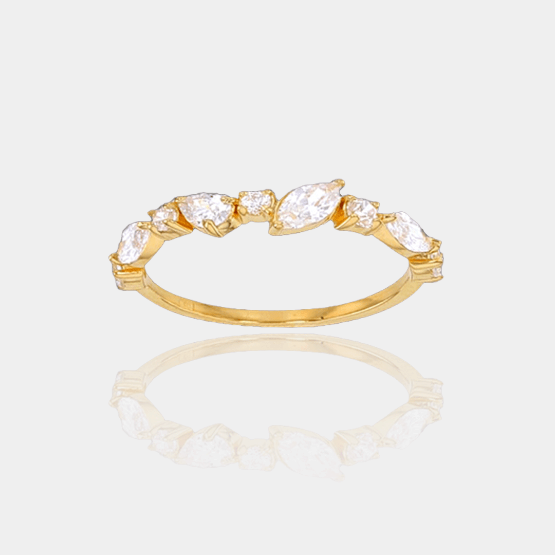 Bague ANGELINA – Plaqué or 18 carats | Assara Bijoux