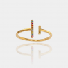 Bague Ouverte – Plaqué or 18 carats | Assara Bijouxa