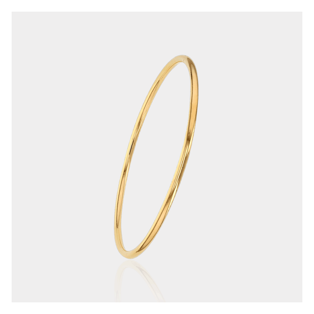 Bracelet Jonc plaqué Or 18 carats – Jonc femme | Assara Bijoux