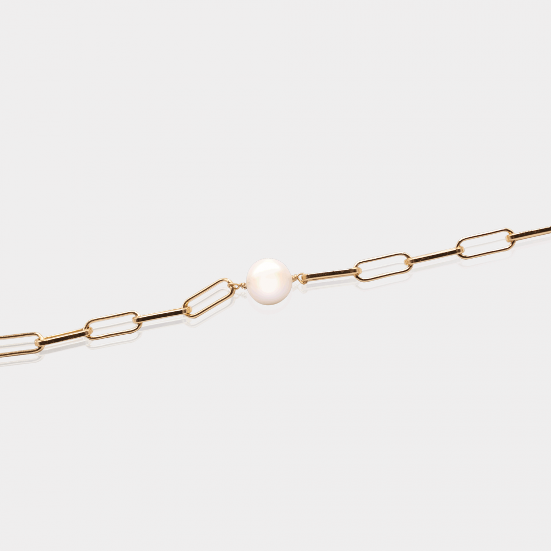 Bracelet Perle – Plaqué or & perle d’eau douce | Assara Bijoux