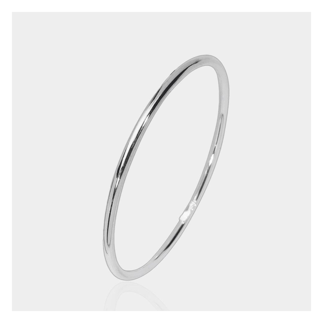 Bracelet Jonc Argent 925 – Jonc ouvrant 62 mm | Assara Bijoux