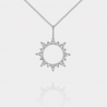 Collier Sunlight Argent Massif & Zirconiums | Assara Bijoux