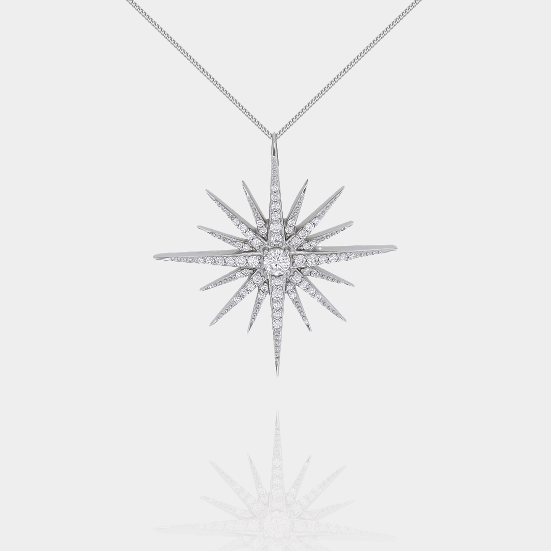 Collier Laponia Argent 925 Rhodié & Zirconiums | Assara Bijoux