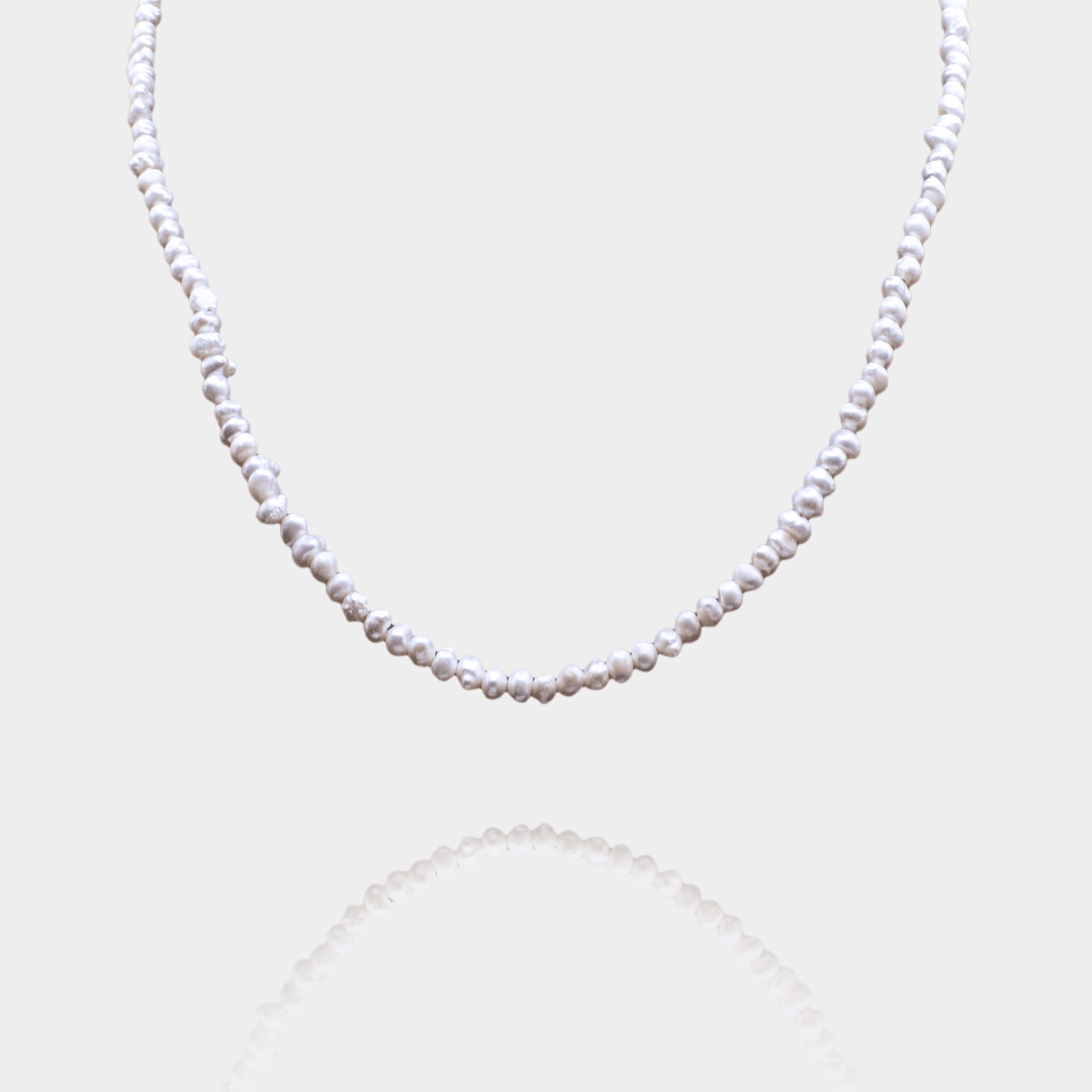 Collier Perles d’Eau Douce & Fermoir Plaqué Or | Assara Bijoux