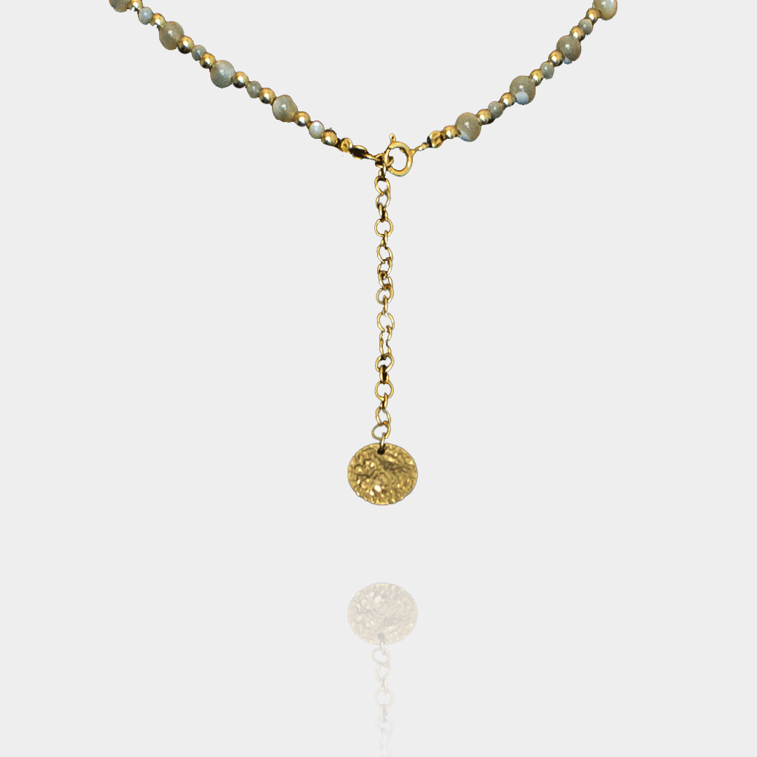 Chaîne de Taille & Sautoir Nacre Plaqué Or | Assara Bijoux