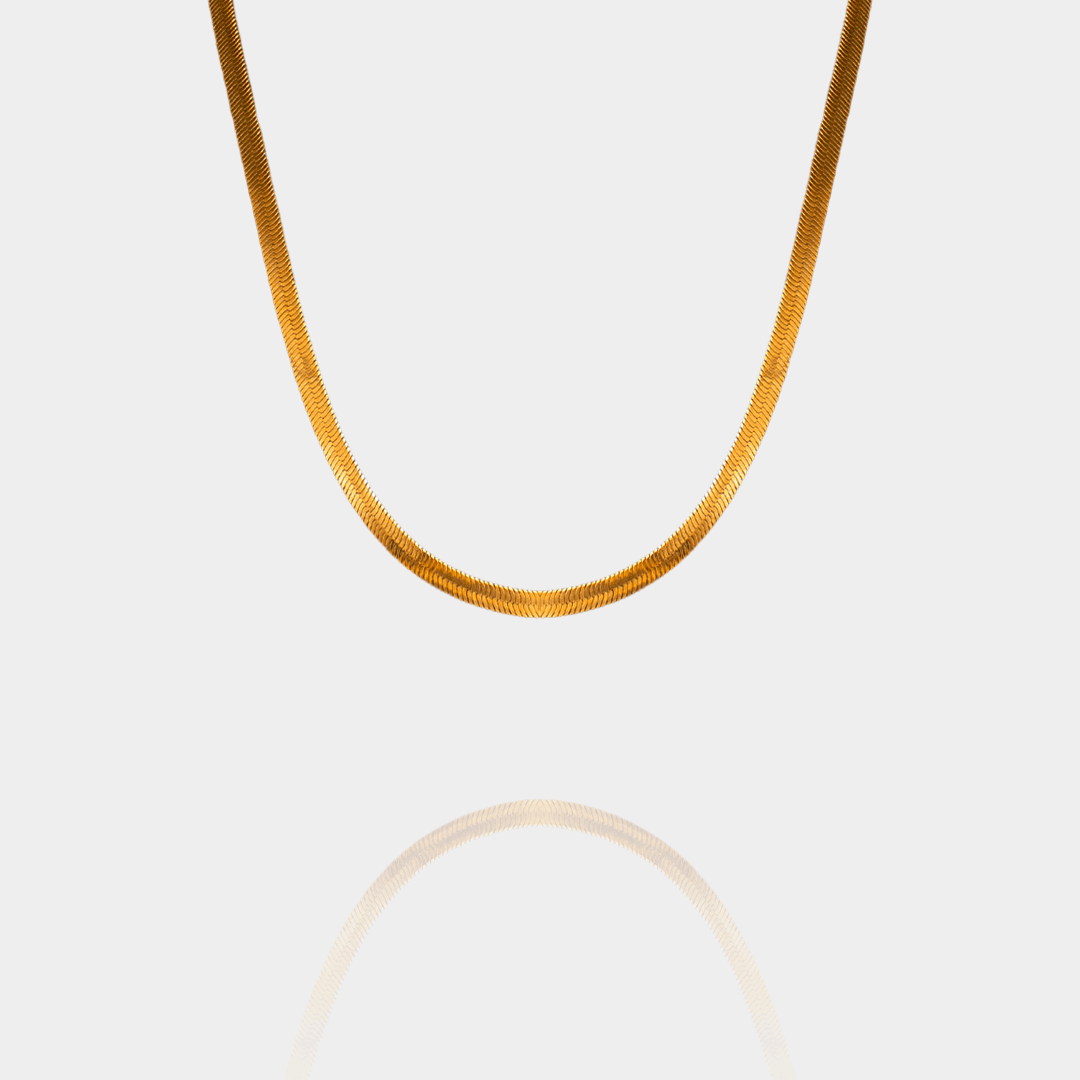 Collier Maille Miroir Plaqué Or 18 Carats | Assara Bijoux