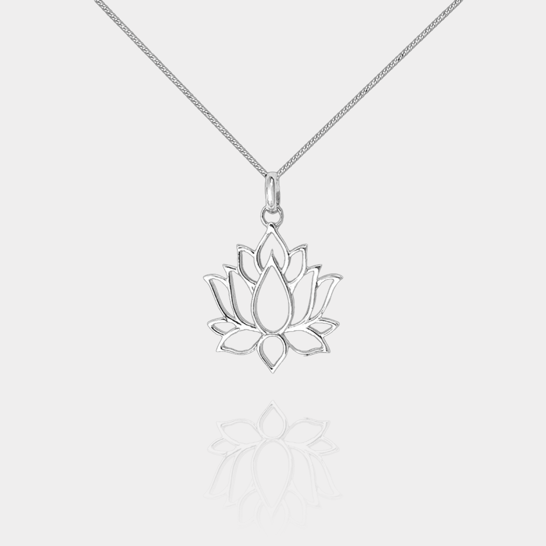 Collier Fleur de Lotus en Argent | Assara Bijoux