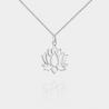 Collier Fleur de Lotus en Argent | Assara Bijoux