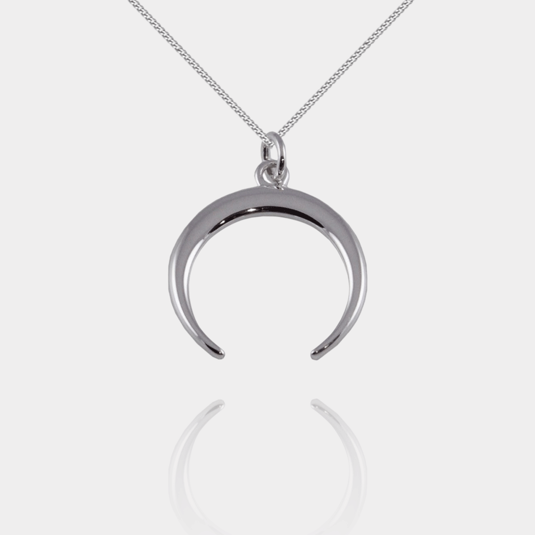 Collier Lune Argent Massif | Assara Bijoux