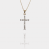 Collier Croix Plaqué Or 18 Carats & Zirconiums | Assara Bijoux