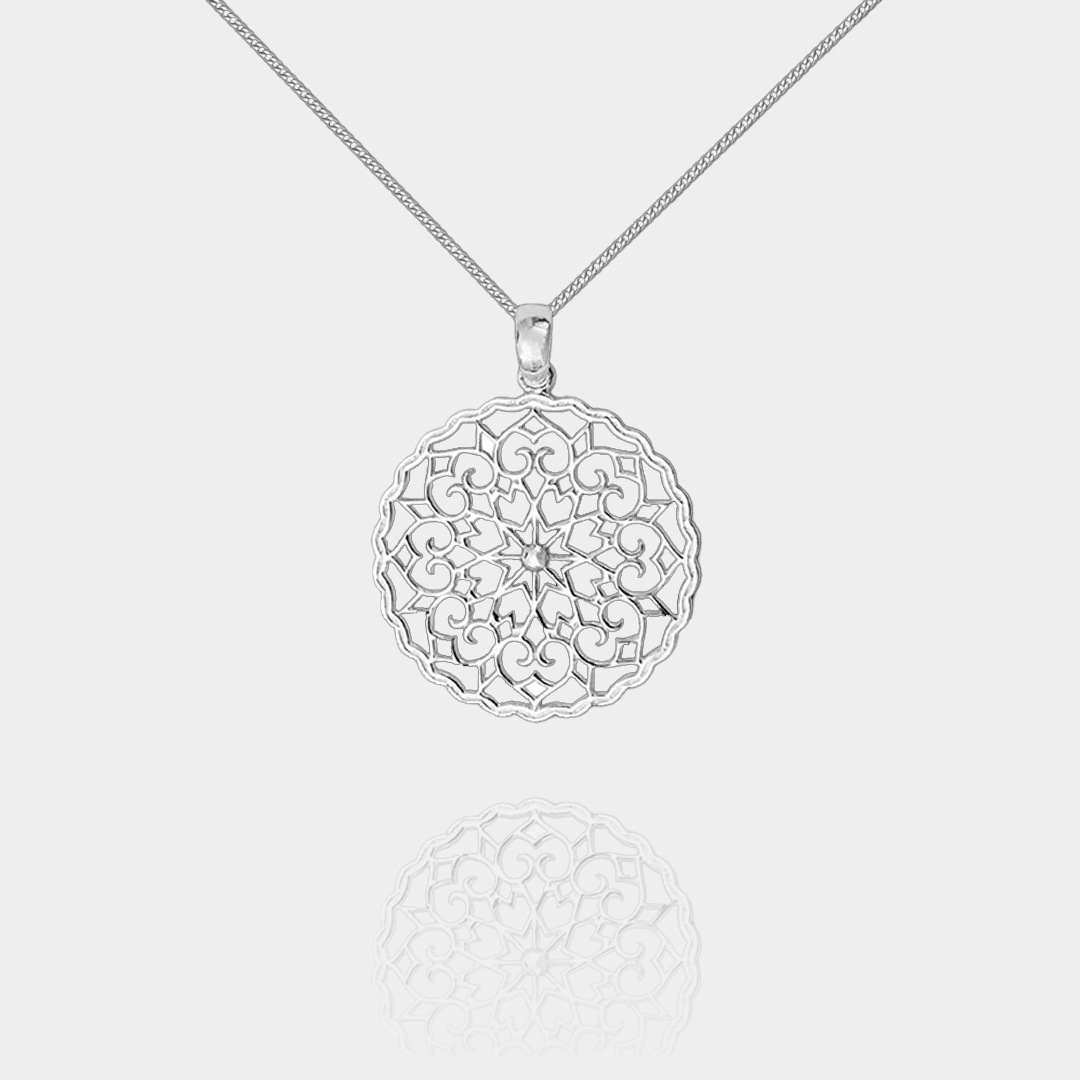 Collier Rosa en Argent Massif | Assara Bijoux