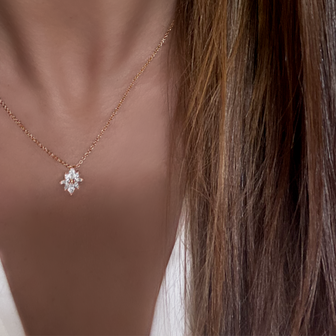 Collier Étoile Plaqué Or 18 Carats & Zirconiums | Assara Bijoux