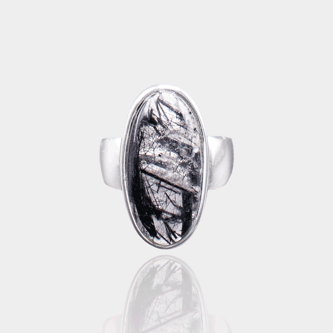 Bague Quartz Rutile – Argent massif  & quartz rutile | Assara Bijoux