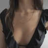 Collier Flavie Sautoir & Chaîne de Taille Plaqué Or | Assara Bijoux