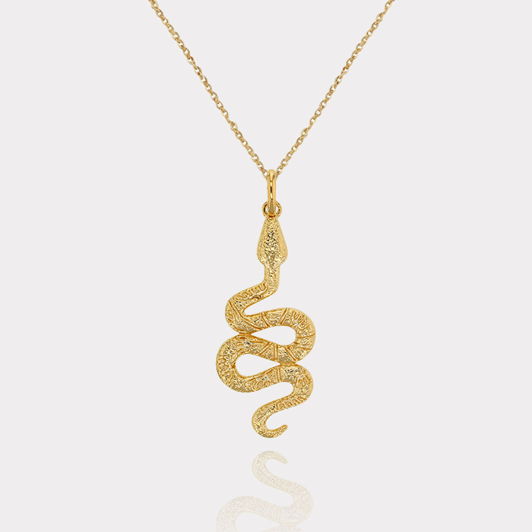 Collier Serpent Plaqué Or 18 Carats | Assara Bijoux