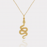 Collier Serpent Plaqué Or 18 Carats | Assara Bijoux