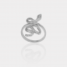 Bague Serpent – Argent massif 925/1000 rhodié | Assara Bijoux