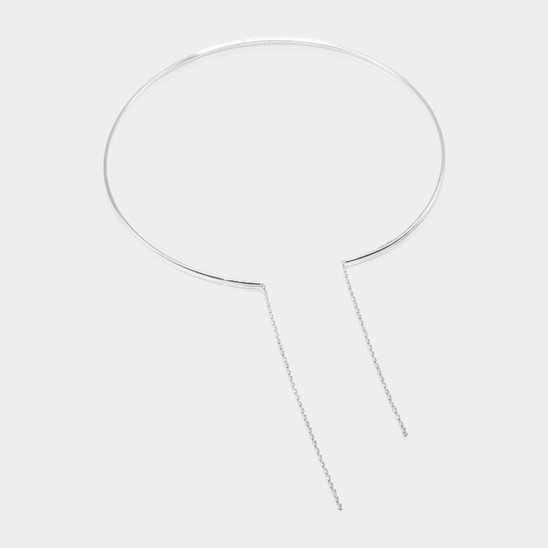 Collier Elena Torque Argent Massif | Assara Bijoux