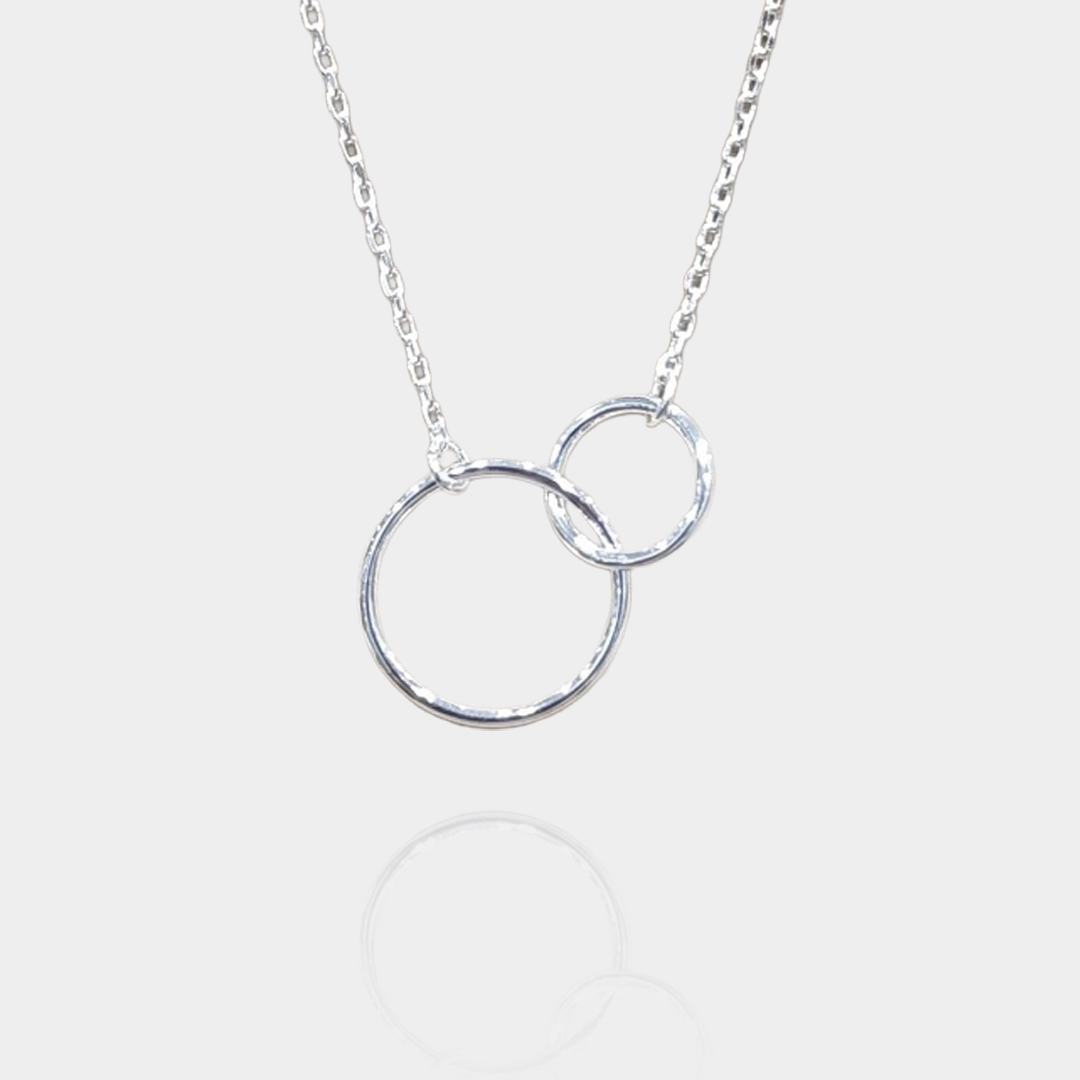 Collier Double Cercle Argent Massif | Assara Bijoux
