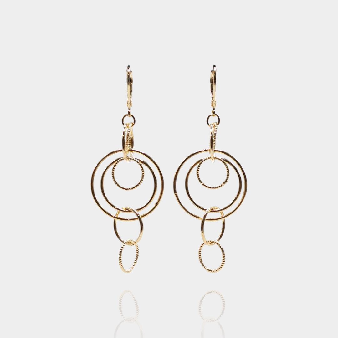 Boucles d’oreilles OSAKA – Plaqué or 18 carats | Assara Bijoux