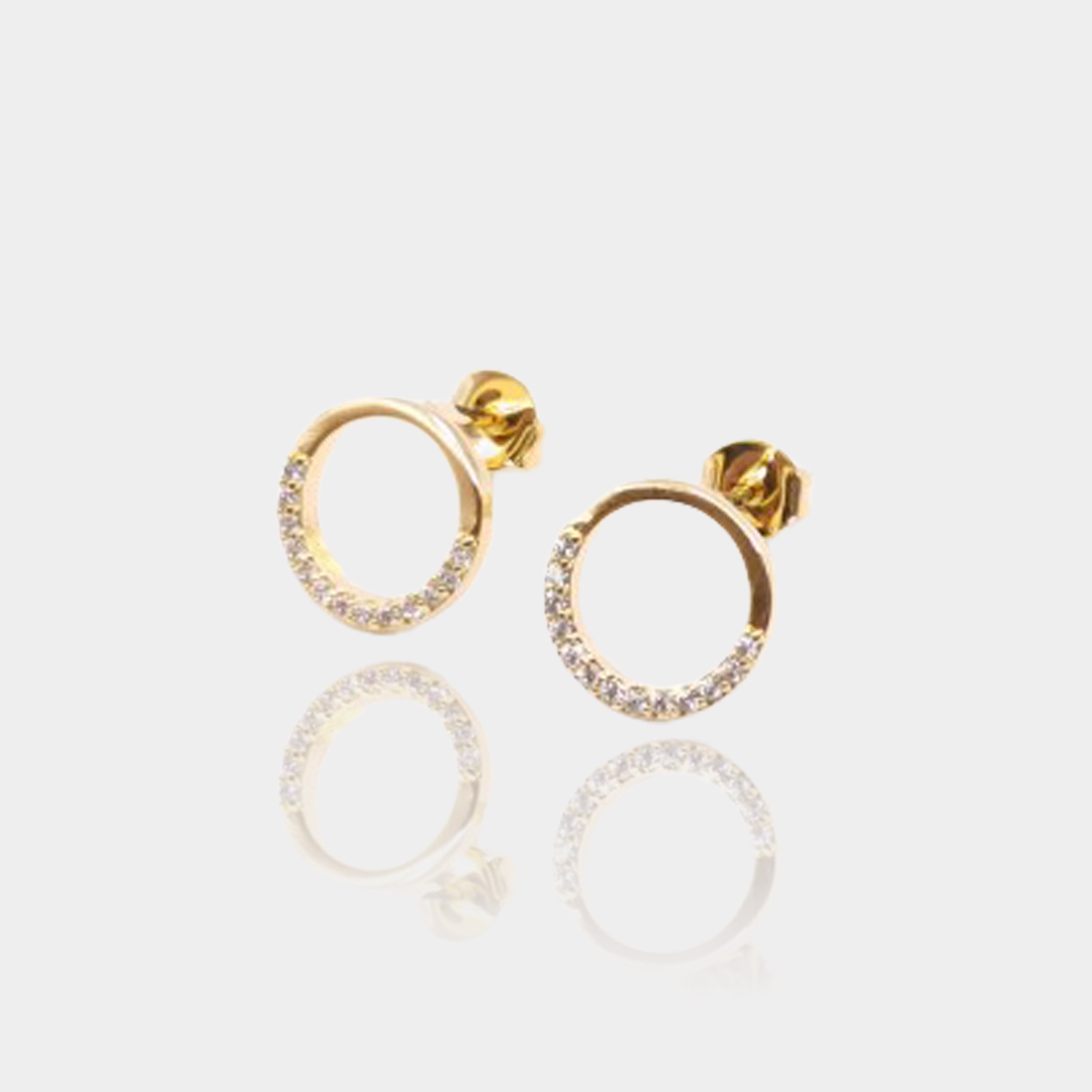 Boucles d’oreilles – Plaqué or 18 carats | Assara Bijoux