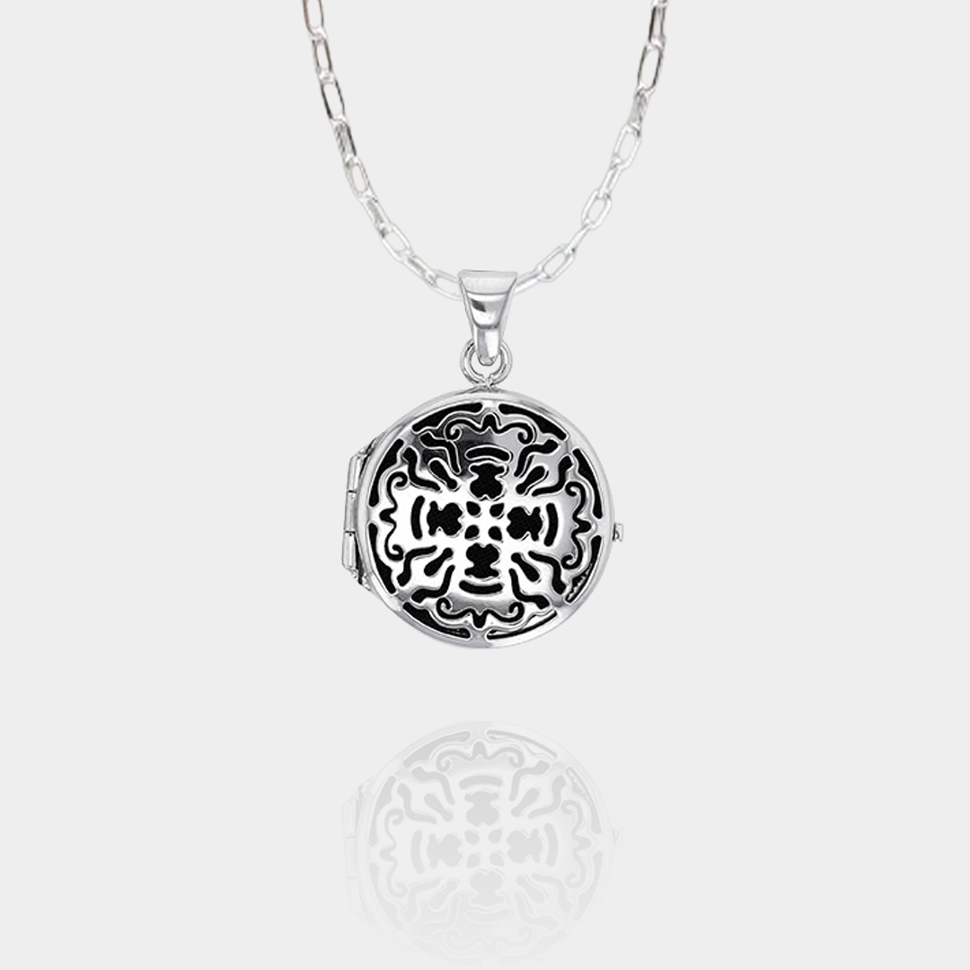 Collier Poison Argent Massif Cassolette Ouvrante | Assara Bijoux