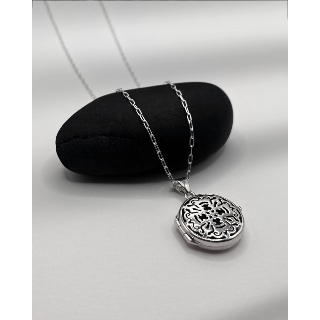 Collier Poison Argent Massif Cassolette Ouvrante | Assara Bijoux