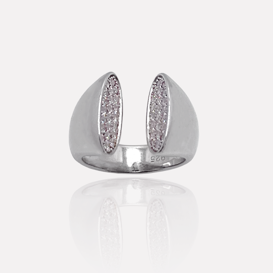 Bague Anastasia femme – Argent massif & oxydes de zirconium | Assara B