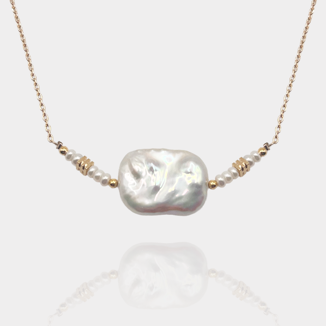 Collier perle pépite