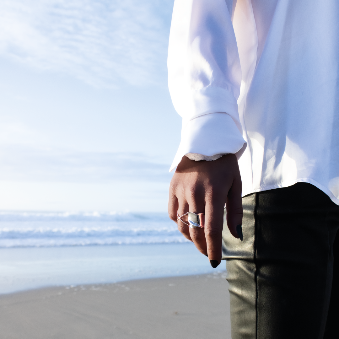 Bague X – Argent massif 925/1000 | Assara Bijoux