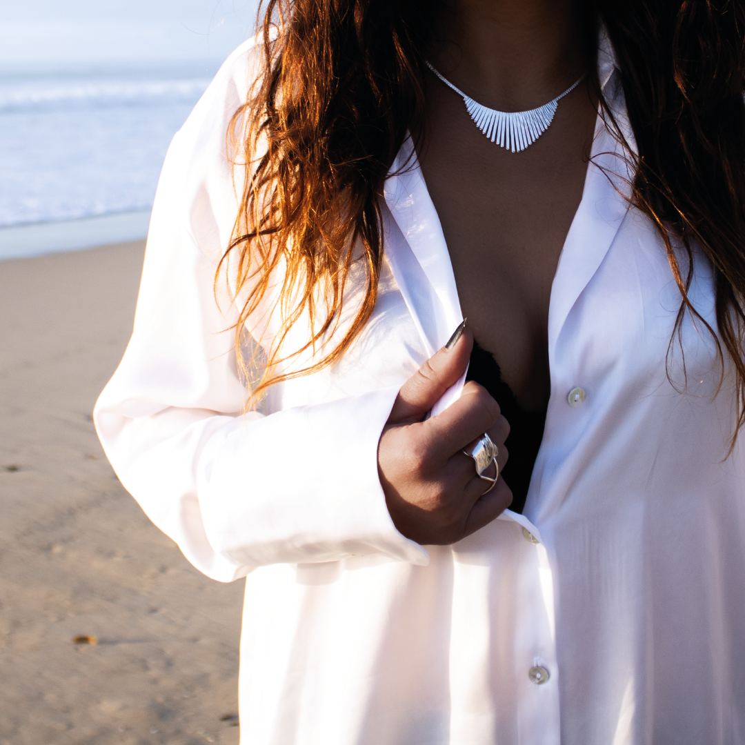 Bague X – Argent massif 925/1000 | Assara Bijoux