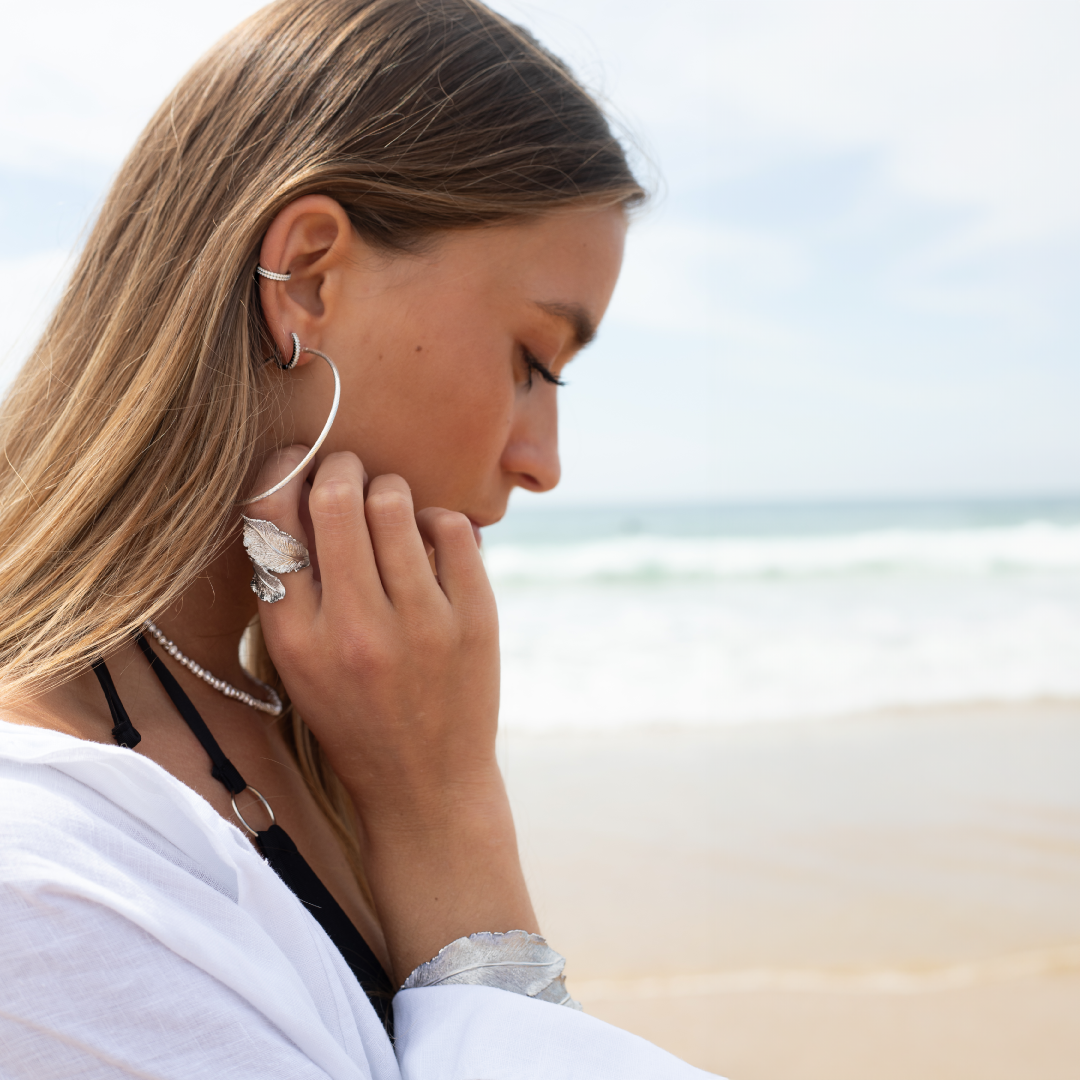 Créoles torsadées – Argent massif | Assara Bijoux