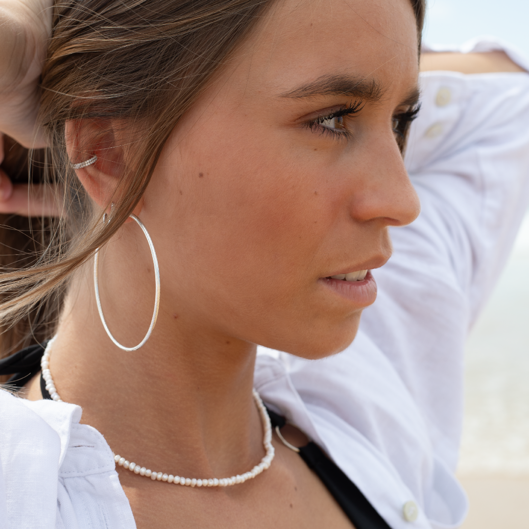 Créoles torsadées – Argent massif | Assara Bijoux